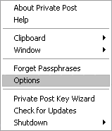 menu -> options